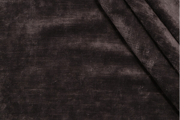 Umbria Velvet Upholstery Fabric in Truffle