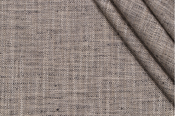 Doyle Woven Upholstery Fabric in Stone