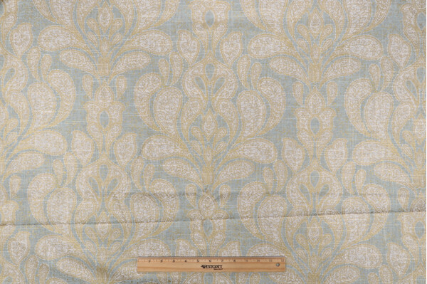 Click for 4.5 Yards Richloom Platinum Collection Trousseau Printed Linen Blend Drapery Fabric in Mist Richloom Platinum Collection Trousseau Printed Linen Blend Drapery Fabric in Mist