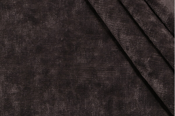 Umbria Linen Velvet Upholstery Fabric in Truffle