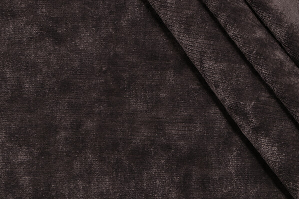 Umbria Linen Velvet Upholstery Fabric in Truffle