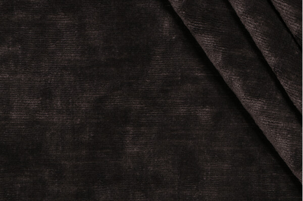 Umbria Linen Velvet Upholstery Fabric in Truffle