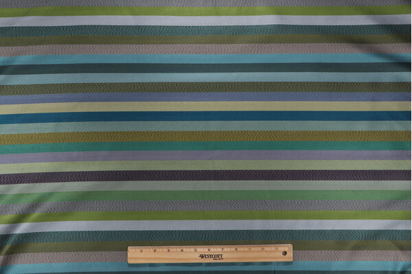 Signature Stripe Woven Decorator Fabric in Azure