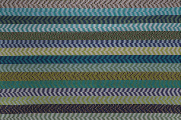 Signature Stripe Woven Decorator Fabric in Azure
