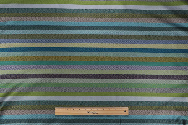 Signature Stripe Woven Decorator Fabric in Azure