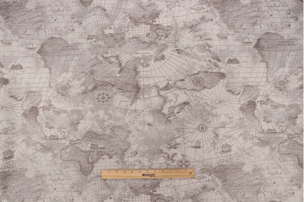 1 Yard Gulliver Tapestry Upholstery Fabric in Truffle