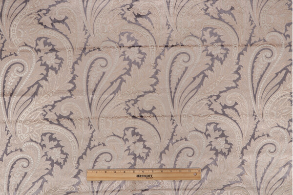 Maggiore Printed Velvet Upholstery Fabric in Sabbia