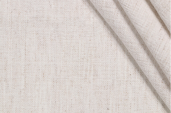 Crypton Nomad High Performance Woven Chenille Upholstery Fabric in Snow