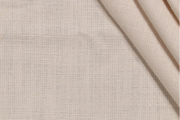 P Kaufmann Slubby Linen Woven Decorator Fabric in Cream