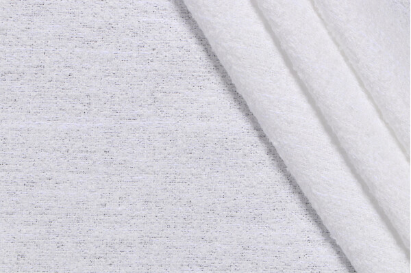 Sample of PK Lifestyles Jordan Semi-Sheer Drapery Fabric in White 