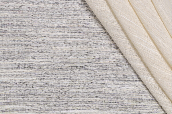 Sample of PK Lifestyles Kian 118 inch Sheer Drapery Fabric in Cream 