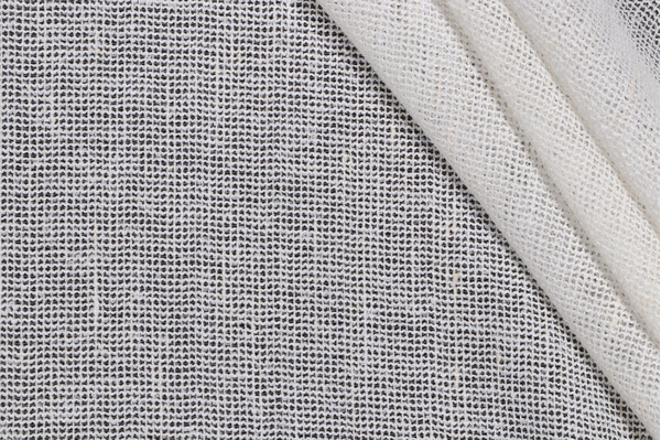 PK Lifestyles Lucas Sheer Drapery Fabric in White 