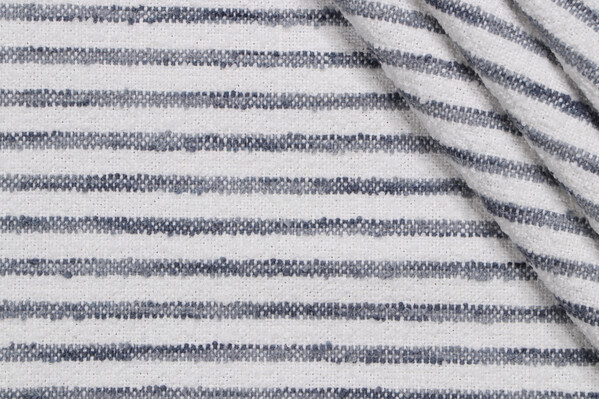 PK Lifestyles Treasured Stripe Woven Upholstery Fabric in Chambray 