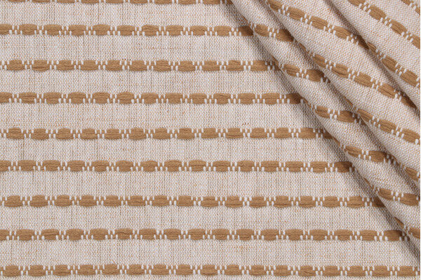PK Lifestyles Ridgeline Woven Upholstery Fabric in Wheat 
