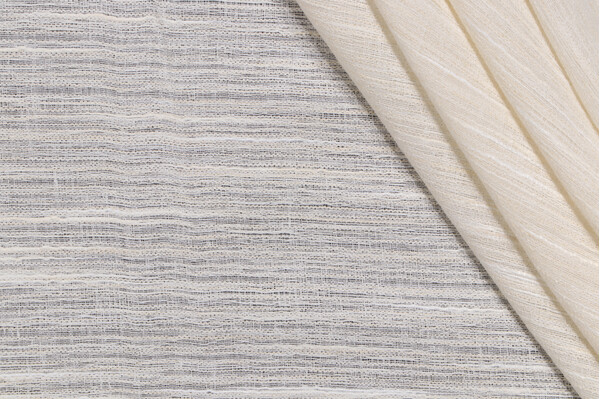 Sample of PK Lifestyles Kian 118 inch Sheer Drapery Fabric in Cream 