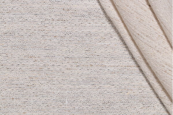 Sample of PK Lifestyles Ethan Sheer Drapery Fabric in Cream 