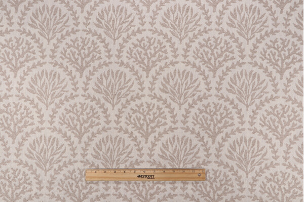 PK Lifestyles Narella Woven Upholstery Fabric in Taupe 