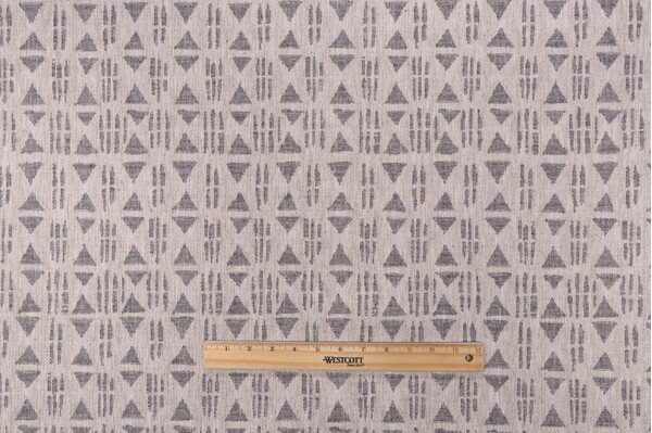 Sample of PK Lifestyles Corfu Woven Upholstery Fabric in Newsprint 