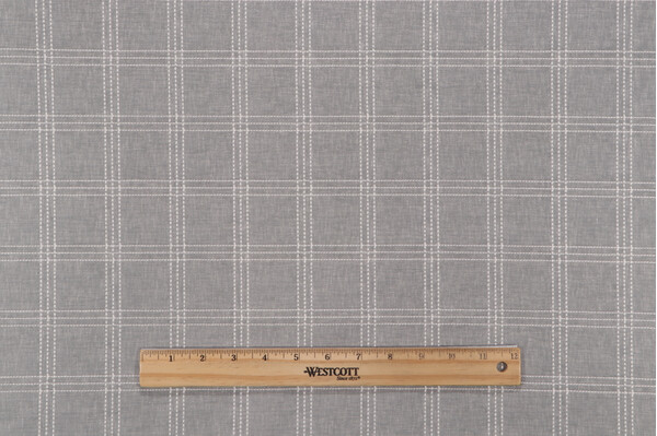 Click for PK Lifestyles Catalina Check Woven Chenille Upholstery Fabric in Sterling  PK Lifestyles Catalina Check Woven Chenille Upholstery Fabric in Sterling