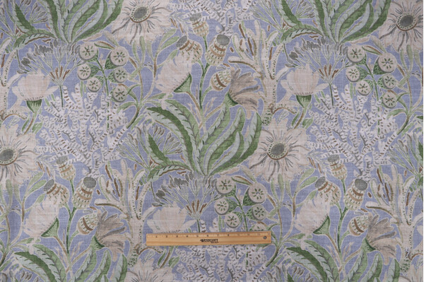 PK Lifestyles Discoveries Printed Cotton Blend Drapery Fabric in Powder 