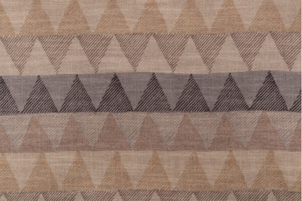 Sample of PK Lifestyles Ground Level Printed Cotton Blend Drapery Fabric in Twine 