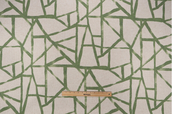 PK Lifestyles What&#39;s Your Angle Printed Decorator Fabric in Loden 