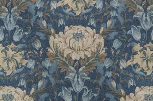 PK Lifestyles Garden Ornament Printed Decorator Fabric in Indigo 