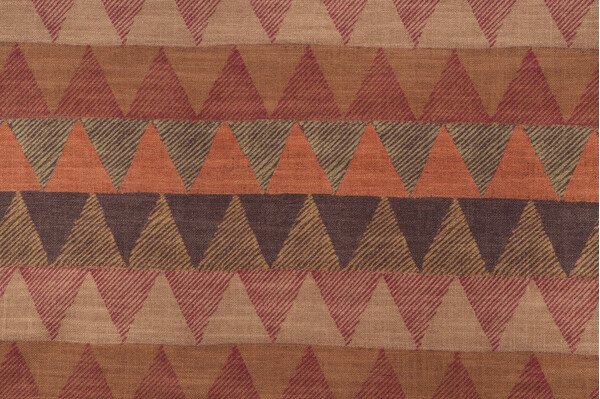 Sample of PK Lifestyles Ground Level Printed Cotton Blend Drapery Fabric in Sunset 