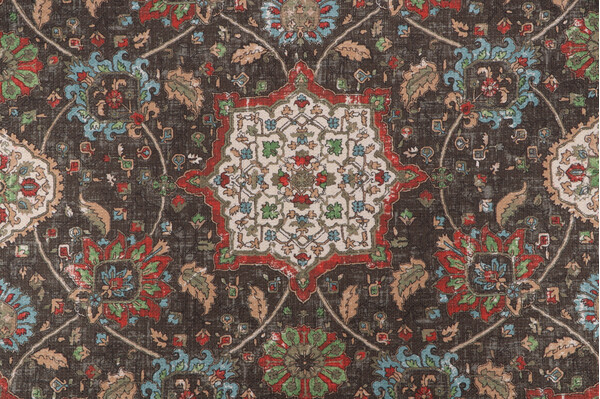 PK Lifestyles Divine Details Printed Chenille Decorator Fabric in Sable 