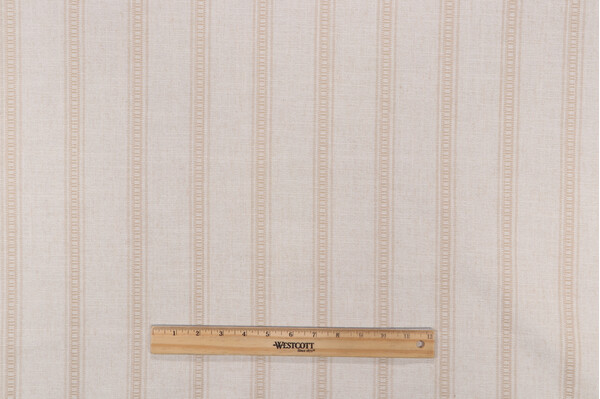 PK Lifestyles Rancho Stripe Woven Chenille Upholstery Fabric in Birch 