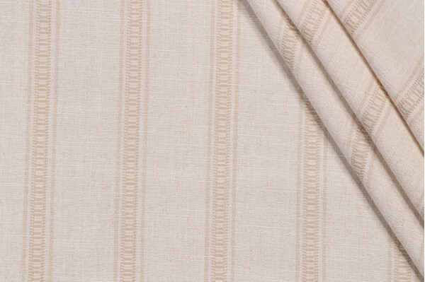 PK Lifestyles Rancho Stripe Woven Chenille Upholstery Fabric in Birch 