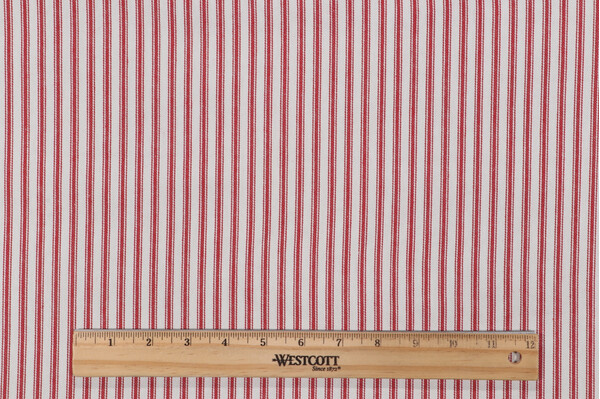 PK Lifestyles Essential Woven Cotton Twill Decorator Fabric in Red 