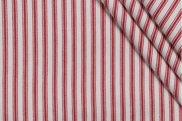 PK Lifestyles Essential Woven Cotton Twill Decorator Fabric in Red 