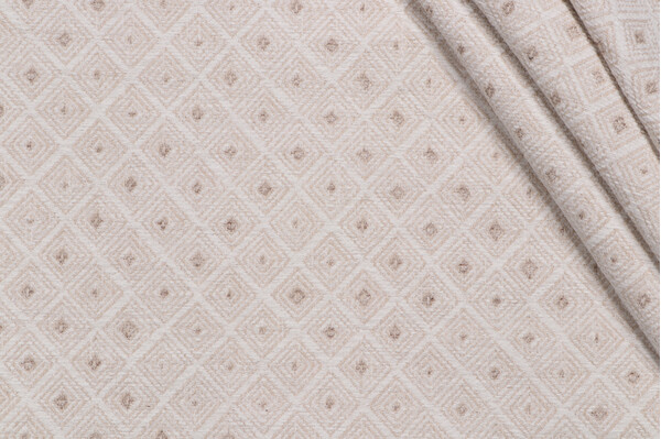PK Lifestyles Fading Diamond Woven Chenille Upholstery Fabric in Sandstone 