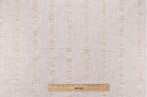 PK Lifestyles On The Fringe Embroidered Decorator Fabric in Sand 