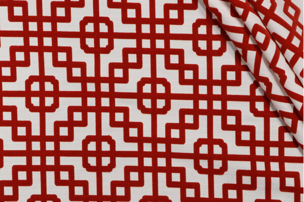 Click for PK Lifestyles Interlacing Flocked Decorator Fabric in Lacquer  PK Lifestyles Interlacing Flocked Decorator Fabric in Lacquer