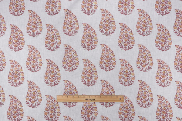 Click for P Kaufmann Zinna Printed Cotton Blend Drapery Fabric in Spice  P Kaufmann Zinna Printed Cotton Blend Drapery Fabric in Spice