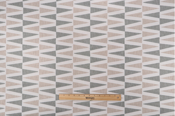 Click for P Kaufmann Sheldon Printed Cotton Blend Drapery Fabric in Slate  P Kaufmann Sheldon Printed Cotton Blend Drapery Fabric in Slate