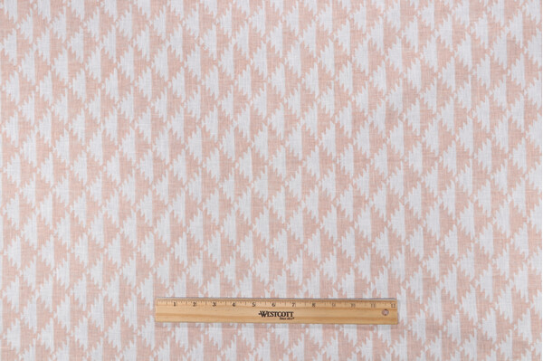 Click for P Kaufmann Kiva Printed Cotton Blend Drapery Fabric in Blush  P Kaufmann Kiva Printed Cotton Blend Drapery Fabric in Blush