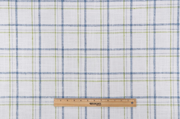P Kaufmann Inwood Plaid Woven Decorator Fabric in Mojito 