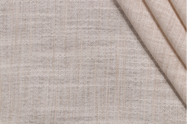 Sample of Braemore Bangkok Semi-Sheer Drapery Fabric in Oyster 