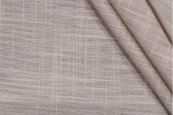 Sample of Braemore Bangkok Semi-Sheer Drapery Fabric in Pebble 