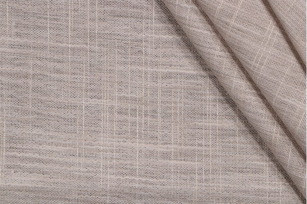Sample of Braemore Bangkok Semi-Sheer Drapery Fabric in Pebble 