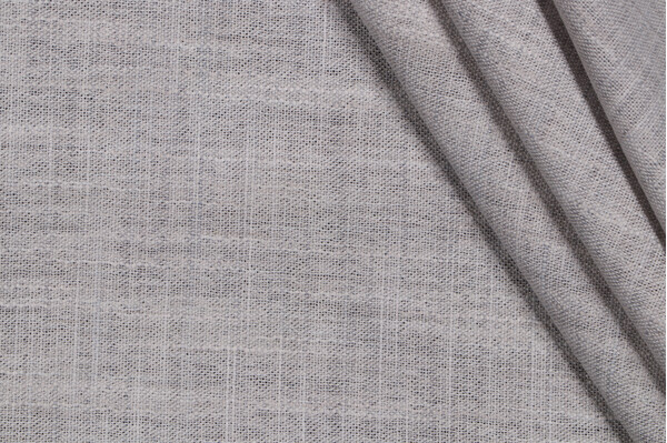 Sample of Braemore Bangkok Semi-Sheer Drapery Fabric in Platinum 