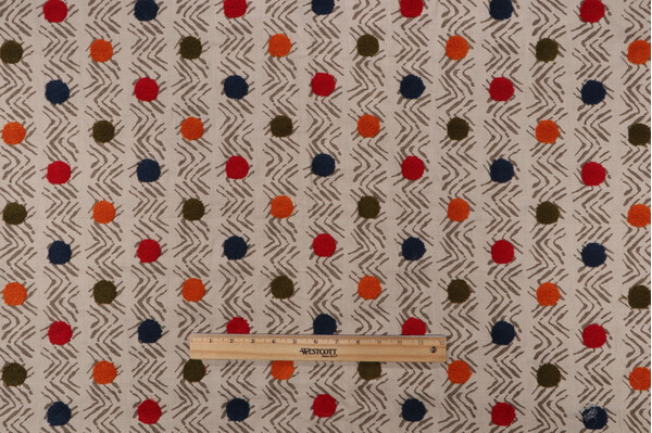Click for PK Lifestyles Moon Beat Printed & Embroidered Drapery Fabric in Teaberry  PK Lifestyles Moon Beat Printed & Embroidered Drapery Fabric in Teaberry