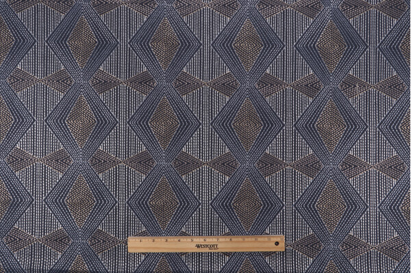 Click for PK Lifestyles Diamond Dash Embroidered Drapery Fabric in Caspian  PK Lifestyles Diamond Dash Embroidered Drapery Fabric in Caspian