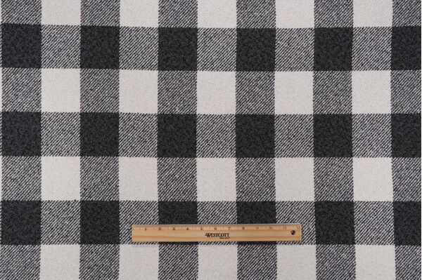 Click for PK Lifestyles Check Box Woven Upholstery Fabric in Domino  PK Lifestyles Check Box Woven Upholstery Fabric in Domino
