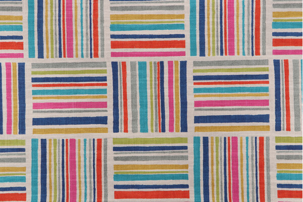 PK Lifestyles Modern Matters Printed Cotton Blend Drapery Fabric in Mosaic 