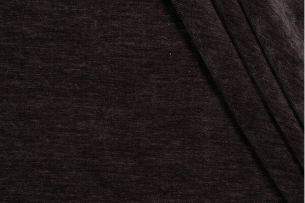 PK Lifestyles Revel Chenille Velvet Upholstery Fabric in Dark Roast 