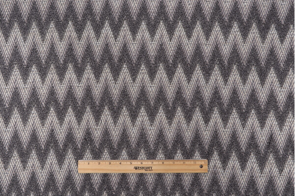 PK Lifestyles Chevron Chenille Upholstery Fabric in Sable 